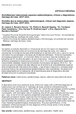 Morbilidad por tuberculosis: aspectos epidemiológicos, clínicos y diagnósticos, Santiago de Cuba, 2007-2011