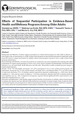 Effects of Sequential Participation in Evidence-Based Health and Wellness Programs Among Older Adults