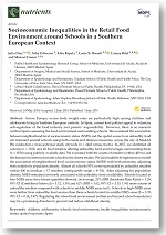 Socioeconomic Inequalities in the Retail Food Environment around Schools in a Southern European Context