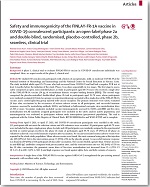 Safety and immunogenicity of the FINLAY-FR-1A vaccine in COVID-19 convalescent participants: an open-label phase 2a and double-blind, randomised, placebo-controlled, phase 2b, seamless, clinical trial