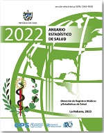  Anuario Estadístico de Salud 2022 Cuba