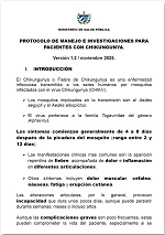 Protocolo de manejo e investigaciones para pacientes con chikungunya